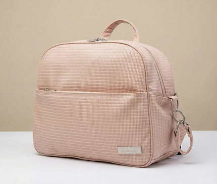 Sac Maternite à Dos Simili Cuir Texturé Imperméable