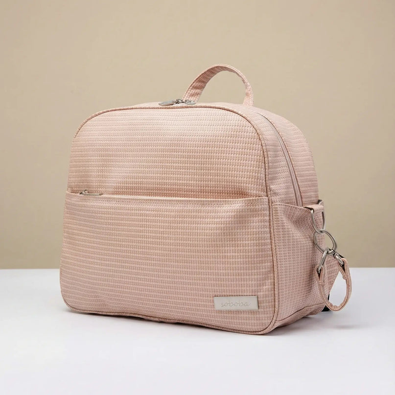 Sac Maternite à Dos Simili Cuir Texturé Imperméable