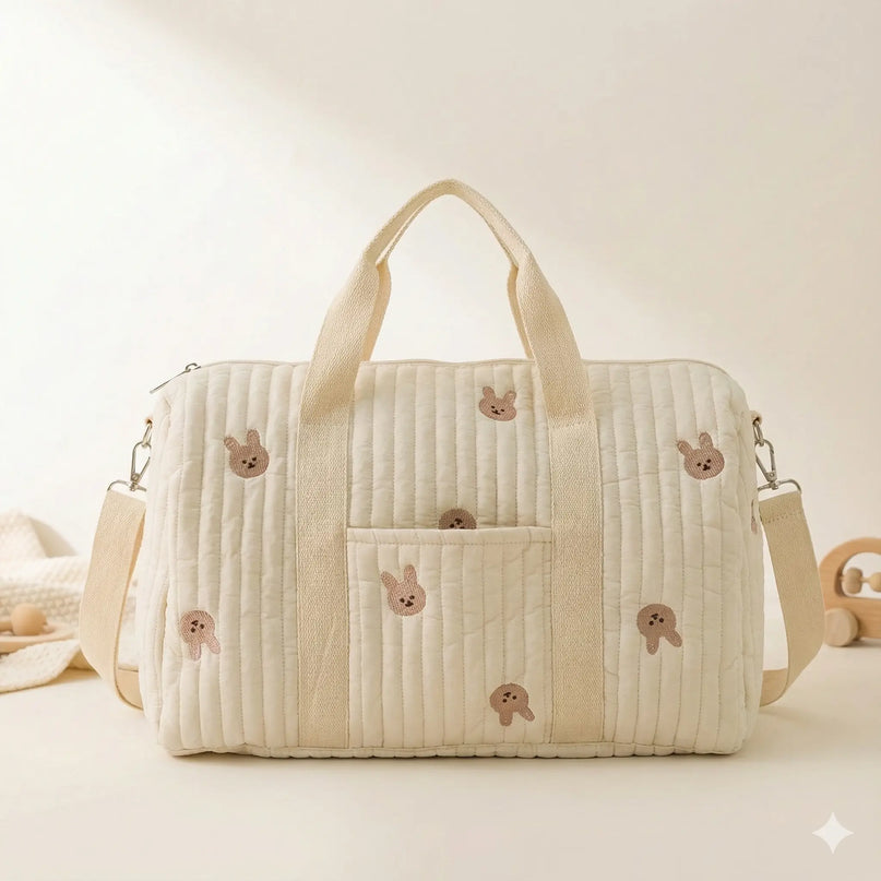 Sac Maternite Matelassé Ourson Bandoulière