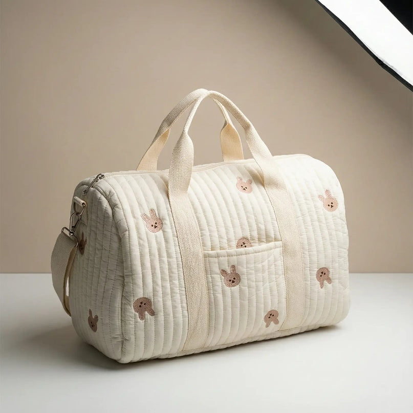 Sac Maternite Matelassé Ourson Bandoulière