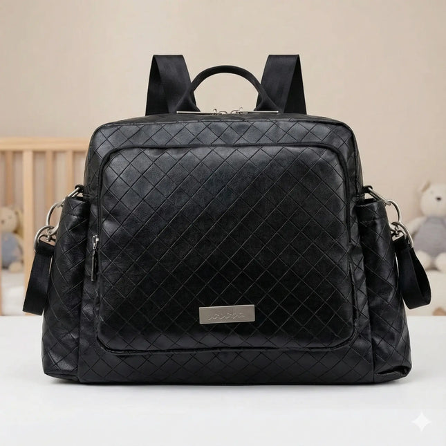 Sac Maternite à Dos Simili Cuir Matelassé