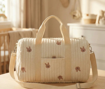 Sac Maternite Matelassé Ourson Bandoulière