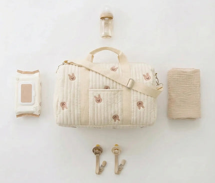 Sac Maternite Matelassé Ourson Bandoulière