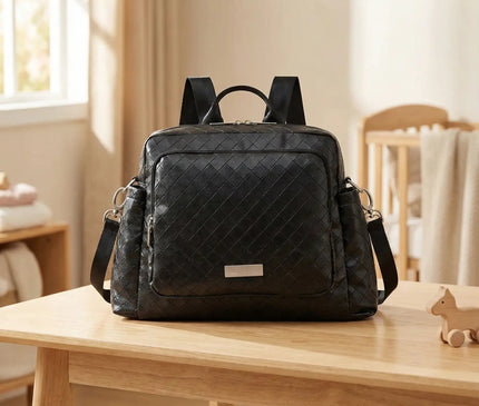 Sac Maternite à Dos Simili Cuir Matelassé