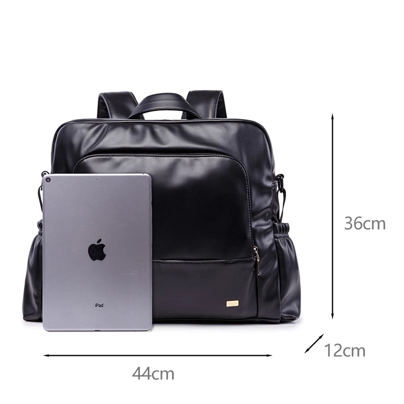 Sac Maternite Élégant Cuir Imperméable Grande Capacité