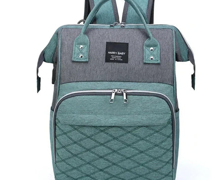 Sac Maternite à Dos Oxford Matelassé Pratique