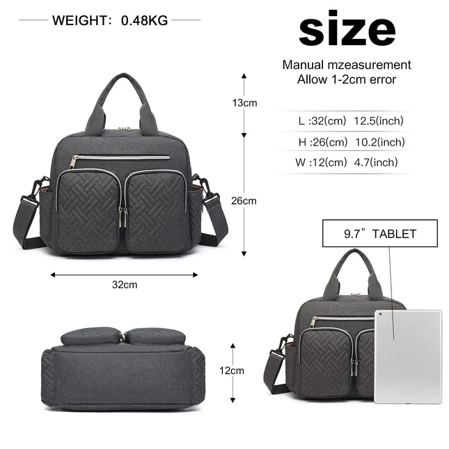 Sac Maternite Pratique Quilté Poches Isothermes