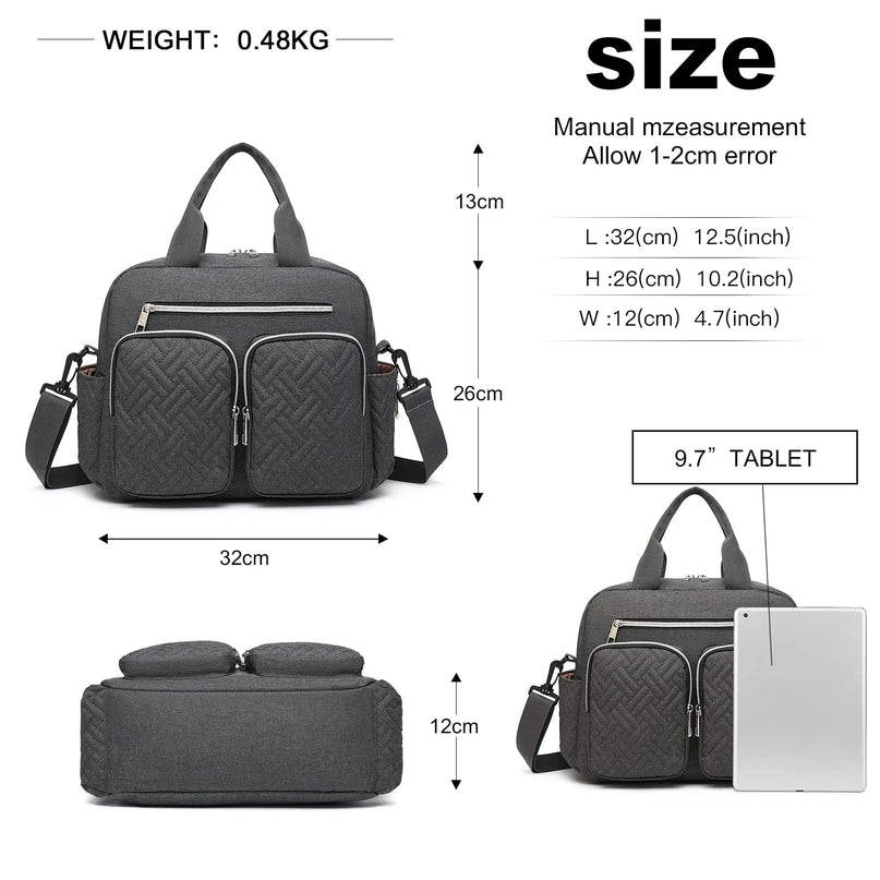 Sac Maternite Pratique Quilté Poches Isothermes