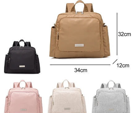 Sac Maternite à Dos Imperméable Rose