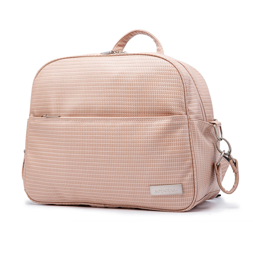 Sac Maternite à Dos Simili Cuir Texturé Imperméable