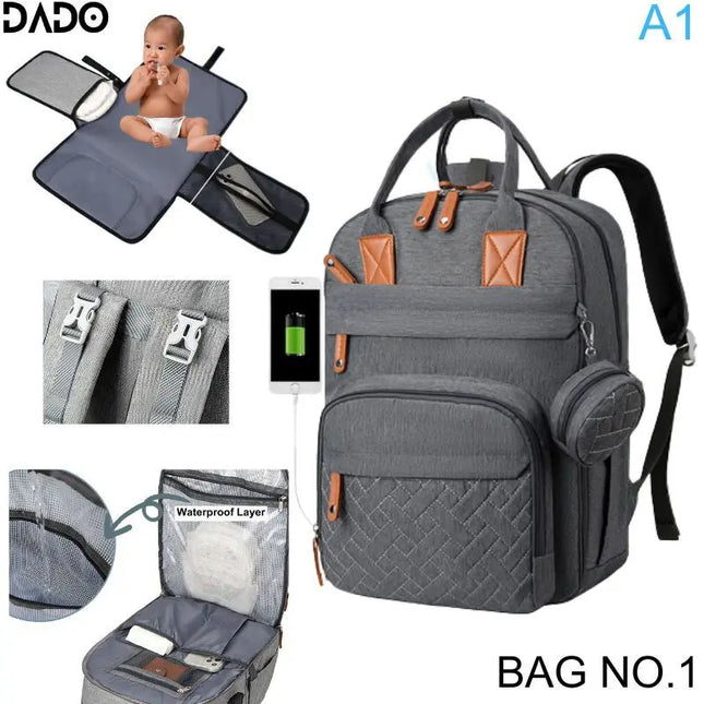 Sac Maternite à Dos Tapis Langer USB