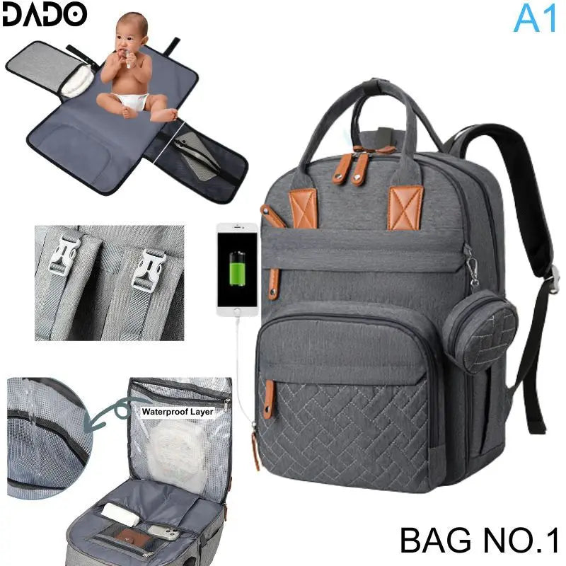 Sac Maternite à Dos Tapis Langer USB