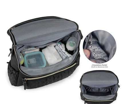 Sac Maternite à Dos Élégant Quilté