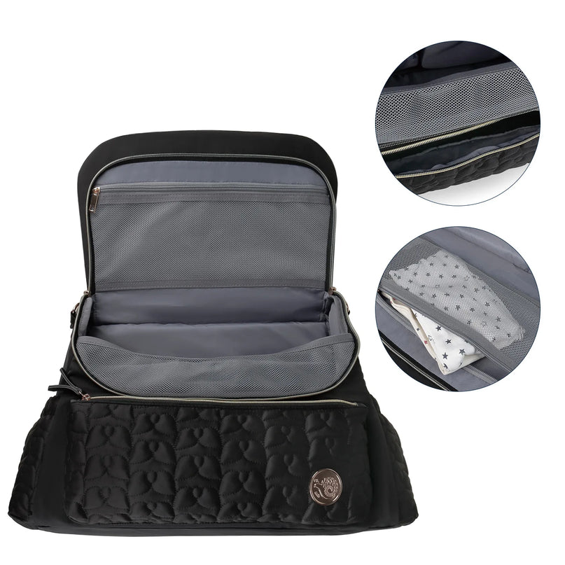 Sac Maternite à Dos Élégant Quilté