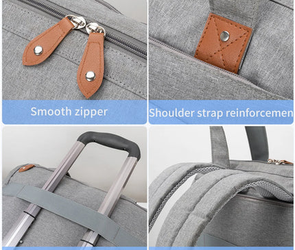 Sac Maternite à Dos Matelassé Pochette