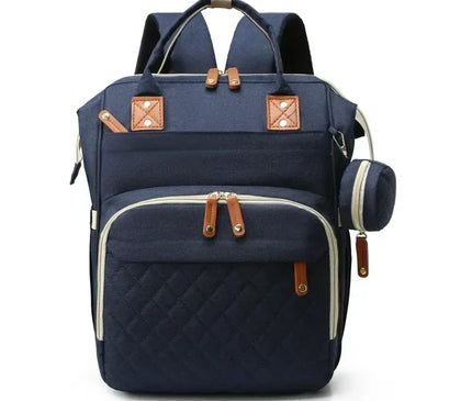 Sac Maternite à Dos Quilté Imperméable Fonctionnel USB