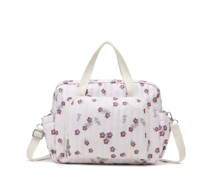 Sac Maternite matelassé imprimé floral pratique
