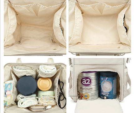 Sac Maternite Sac à Dos Imperméable Élégant Tissu