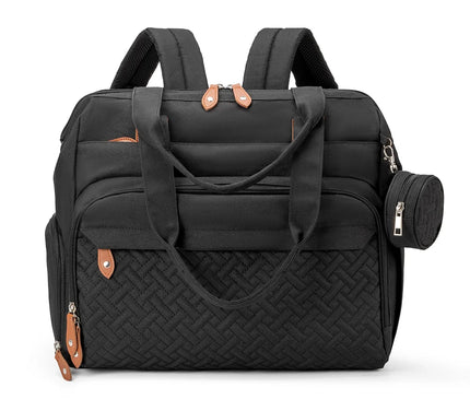 Sac Maternite à Dos Matelassé Pochette