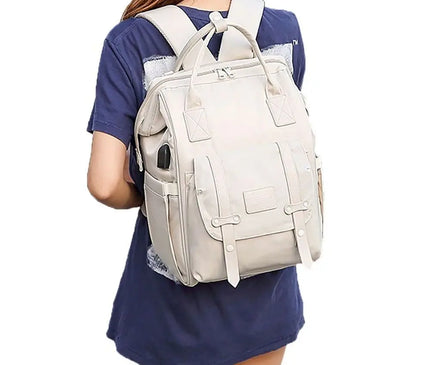 Sac Maternite Sac à Dos Imperméable Élégant Tissu