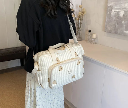 Sac Maternité Tissu Brodé Organizer Bébé
