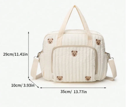 Sac Maternite matelassé imprimé floral pratique