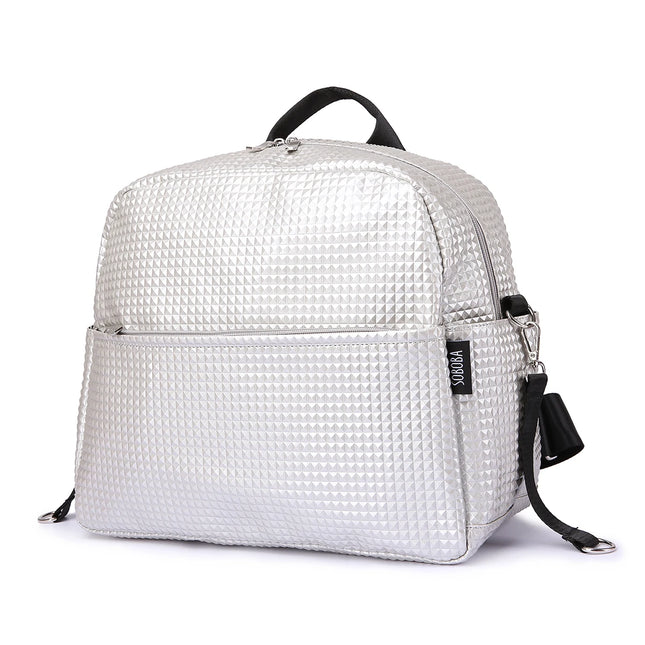 Sac Maternite à Dos Texturé Imperméable Stylé