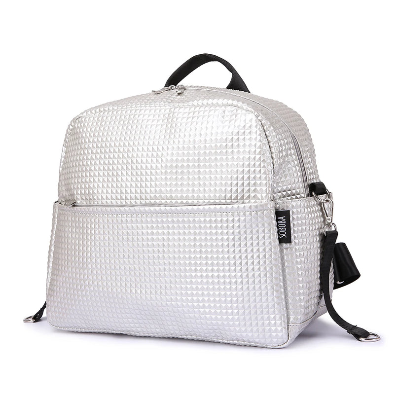 Sac Maternite à Dos Texturé Imperméable Stylé