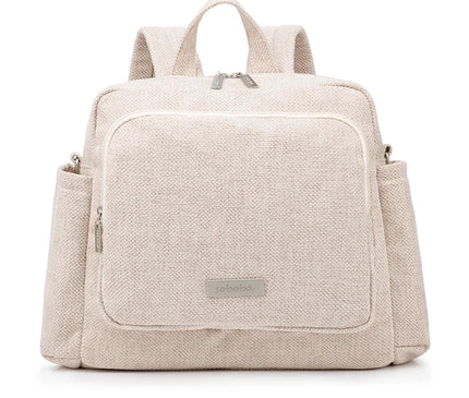 Sac Maternite Porté Dos Texturé Beige