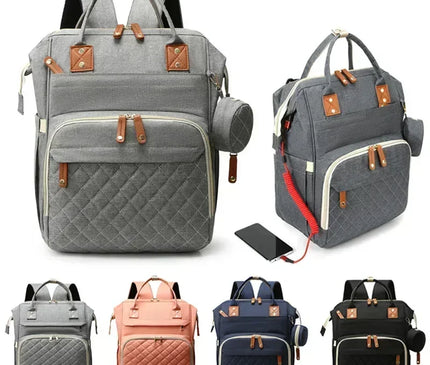 Sac Maternite à Dos Oxford Multifonction Grande Capacité