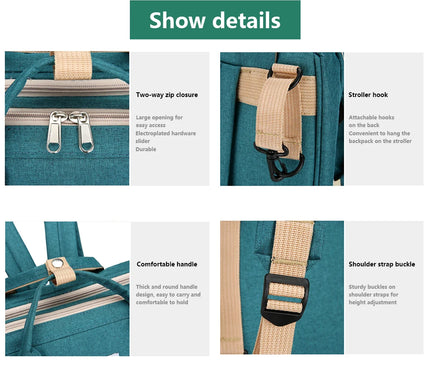 Sac Maternite Pliant Nomade Grande Capacité USB