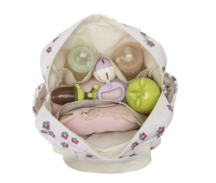 Sac Maternite matelassé imprimé floral pratique