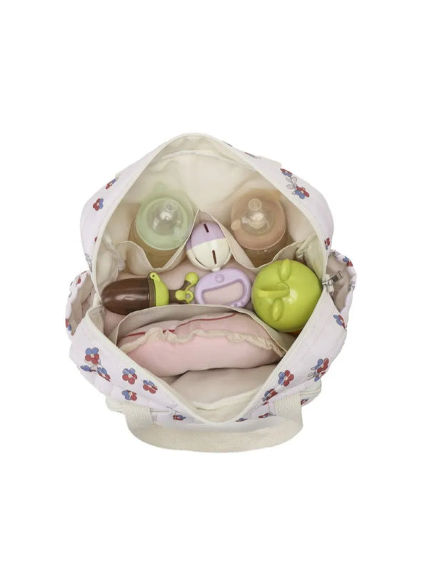 Sac Maternite matelassé imprimé floral pratique