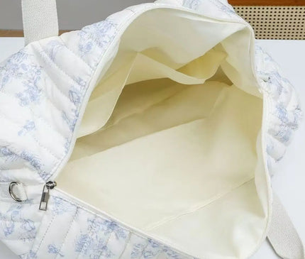 Sac Maternite Matelassé Floral Élégant