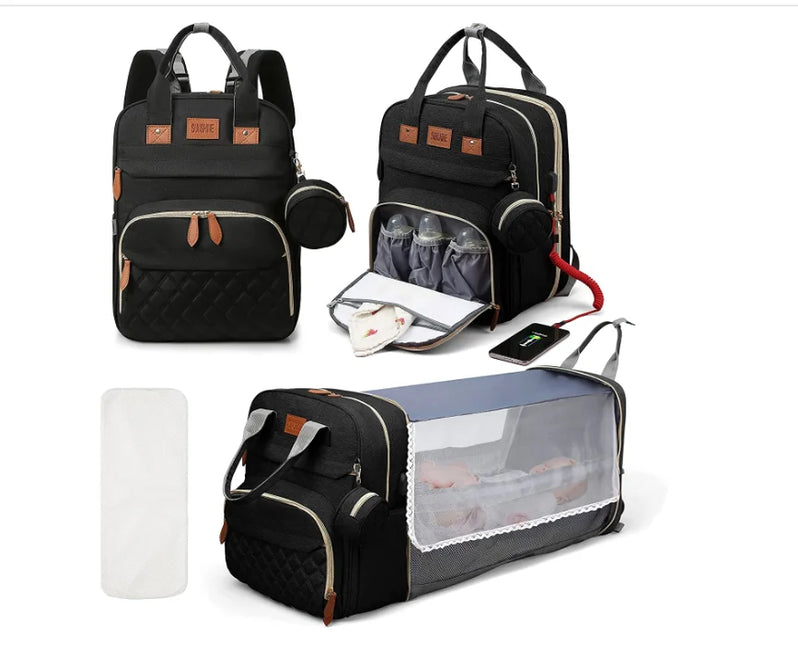 Sac Maternite Voyage Pratique Lit Bébé USB
