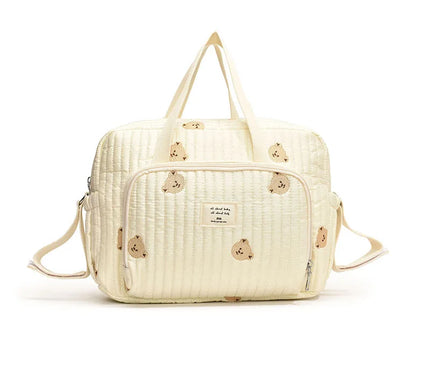 Sac Maternité Tissu Brodé Organizer Bébé