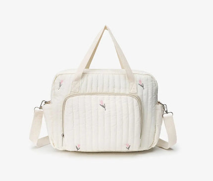 Sac Maternite matelassé imprimé floral pratique