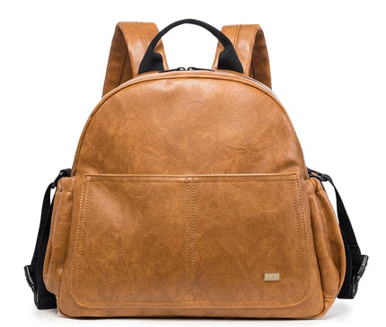 Sac Maternite à Dos Uni Simili Cuir