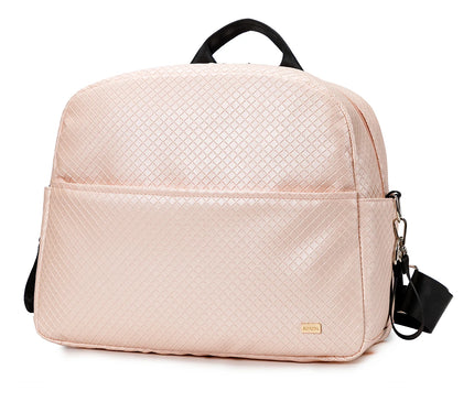 Sac Maternite à Dos Tendance Rose Quilté