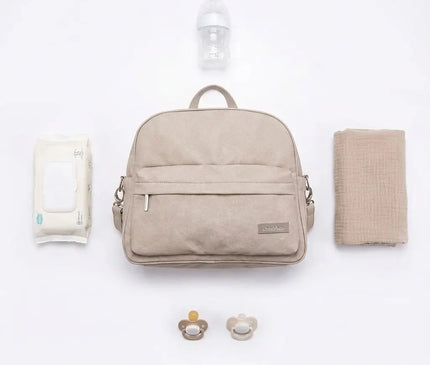 Sac Maternite à Dos Élégant Simili Cuir