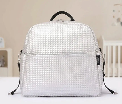 Sac Maternite à Dos Texturé Imperméable Stylé