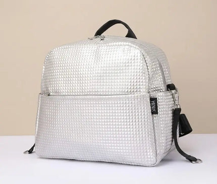 Sac Maternite à Dos Texturé Imperméable Stylé