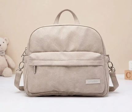 Sac Maternite à Dos Élégant Simili Cuir